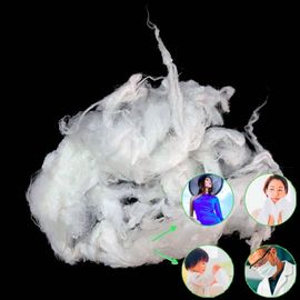 Raw White And Dyed Viscose / Rayon Staple Fiber 38mm Length
