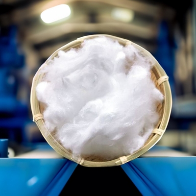 Fibre d'étape polyester à faible fusion de haute qualité pour applications non tissées
